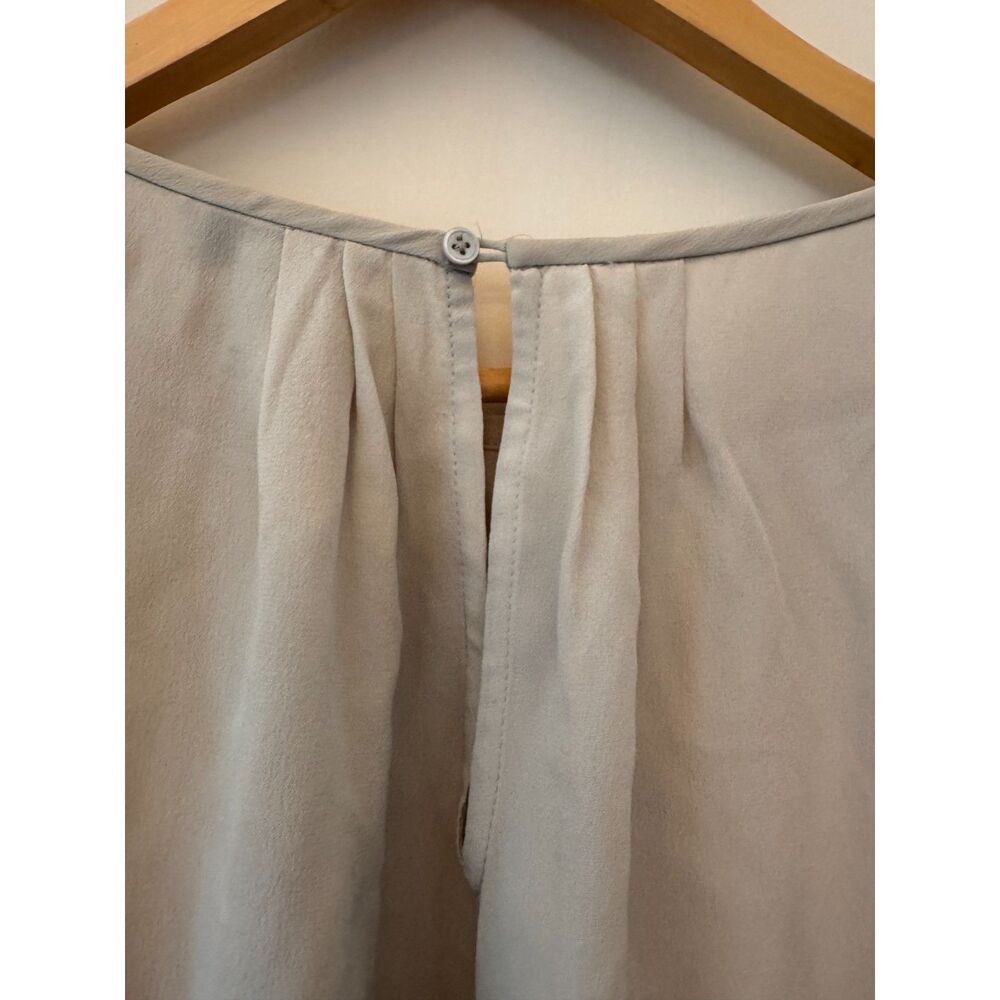 Joie Grey Silk Verrico Cold Shoulder Top Size Large - Picture 3 of 7